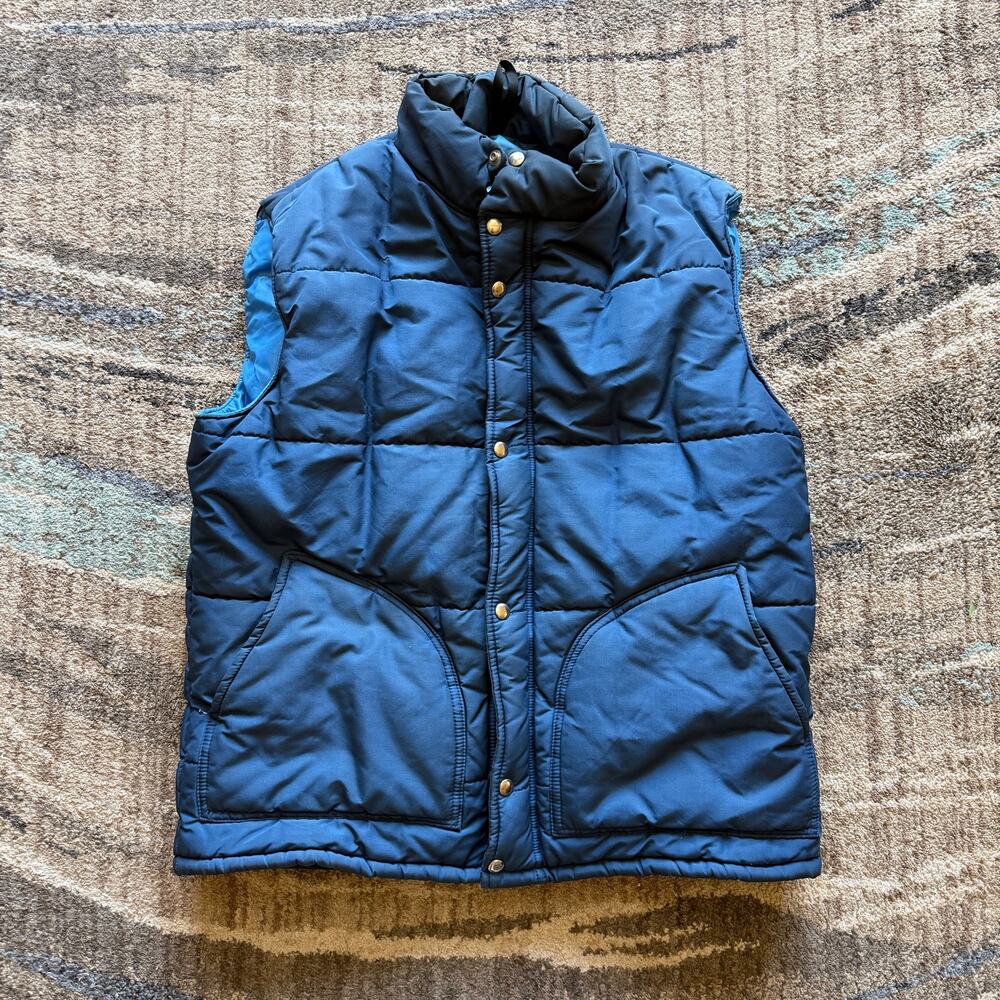 Men's Vintage 90's Parbat High Mountaineering Blue Puffer Vest Jacket Sz Medium